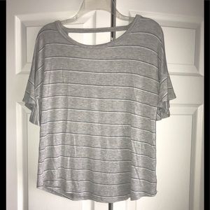 Hippie Rose comfy grey striped shirt